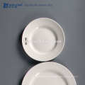 3 pcs Branco Custom Logo Bone China Cerâmica fina placa de jantar conjunto